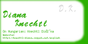 diana knechtl business card
